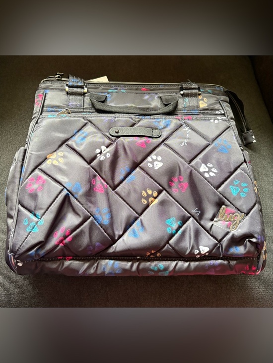 lug Handbags - Lug Cabby SE Tote Bag Purse — Wildflower Multi Gray Yellow Pink Blue Red Green